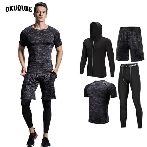 Men Sportswear Black Compression