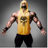Skull Bodybuilding Stringer Tank Tops men