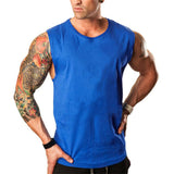 Skull Bodybuilding Stringer Tank Tops men