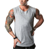 Skull Bodybuilding Stringer Tank Tops men