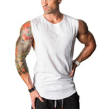 Skull Bodybuilding Stringer Tank Tops men